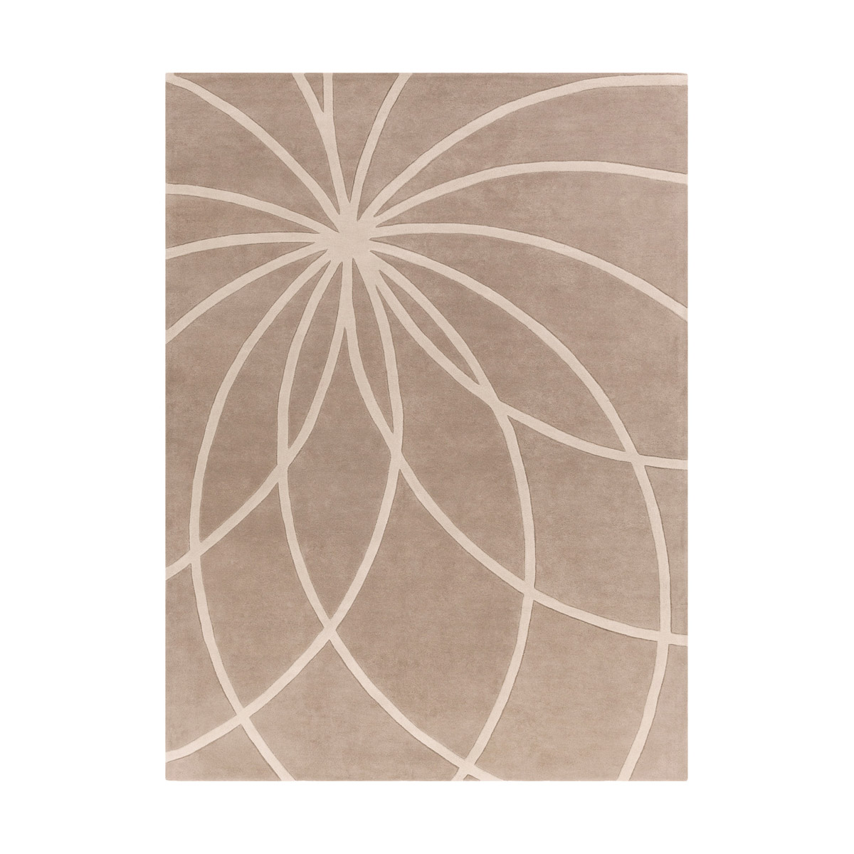 Philadelphia 132 X 96 inch Khaki/Cream Rugs, Wool