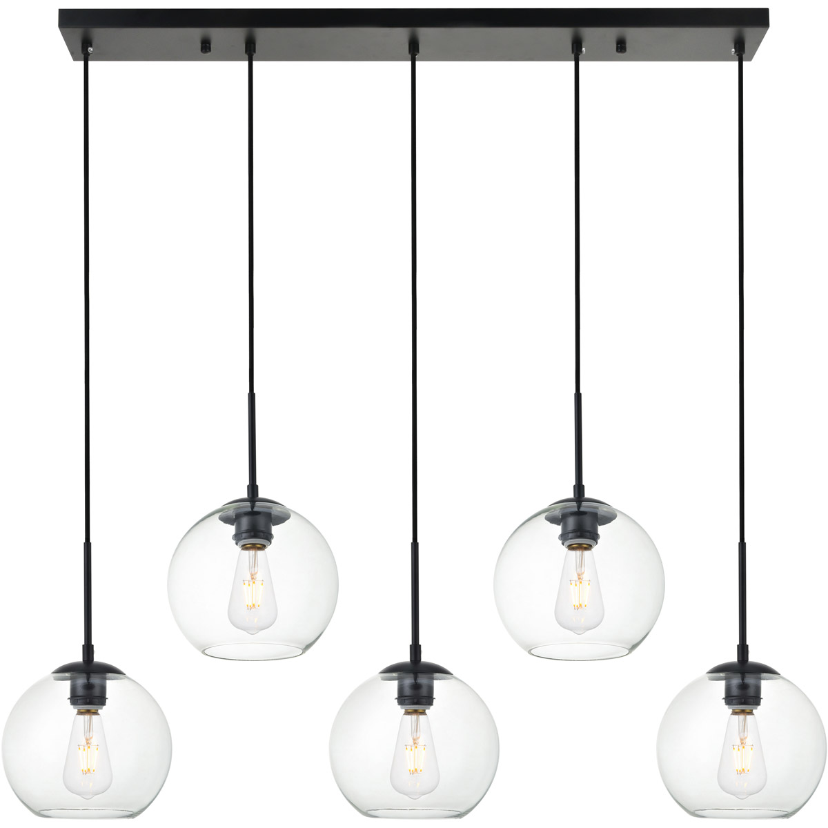 Huntington 5 Light 8 inch Black Pendant Ceiling Light