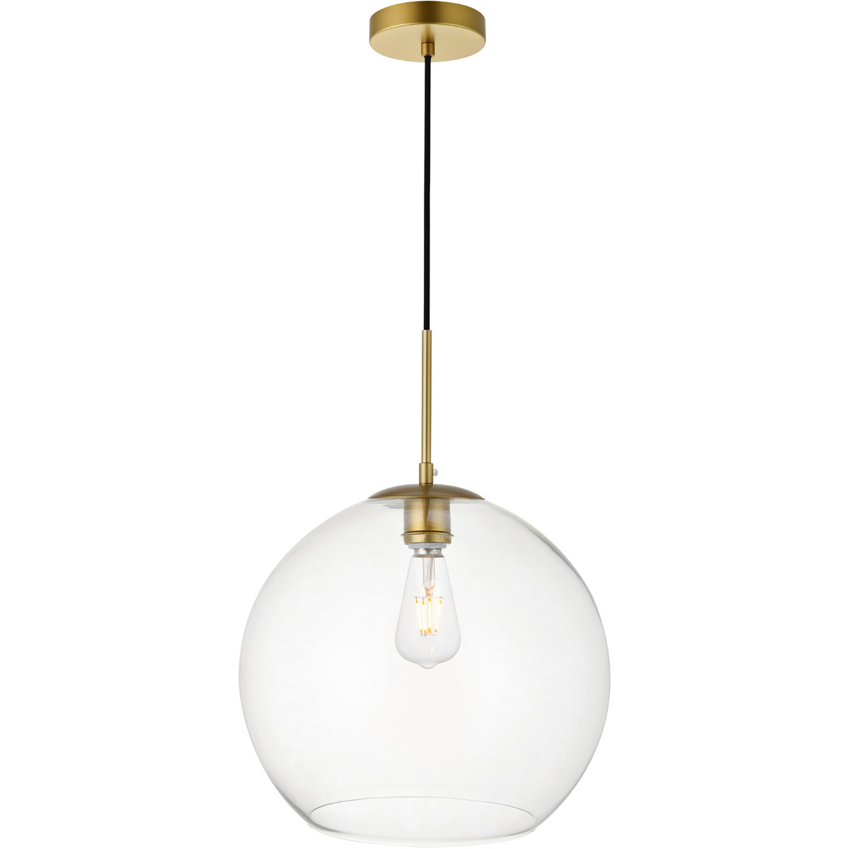 Huntington 1 Light 13.8 inch Brass Pendant Ceiling Light
