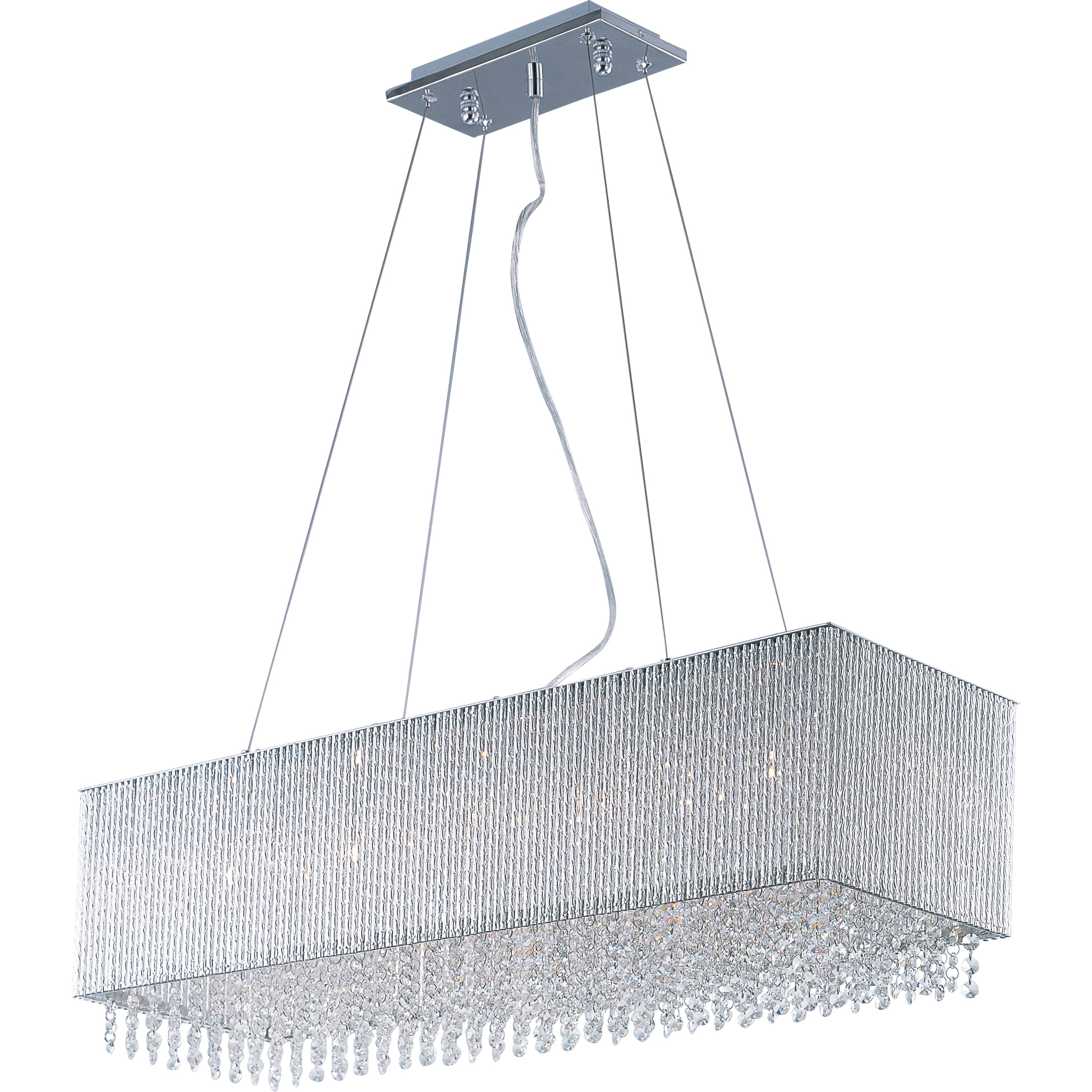 Pelham 9 Light 35 inch Polished Chrome Linear Pendant Ceiling Light